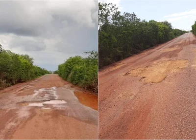 Buracos na PI 143