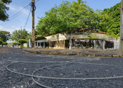 Cabos partidos na zona leste de Teresina