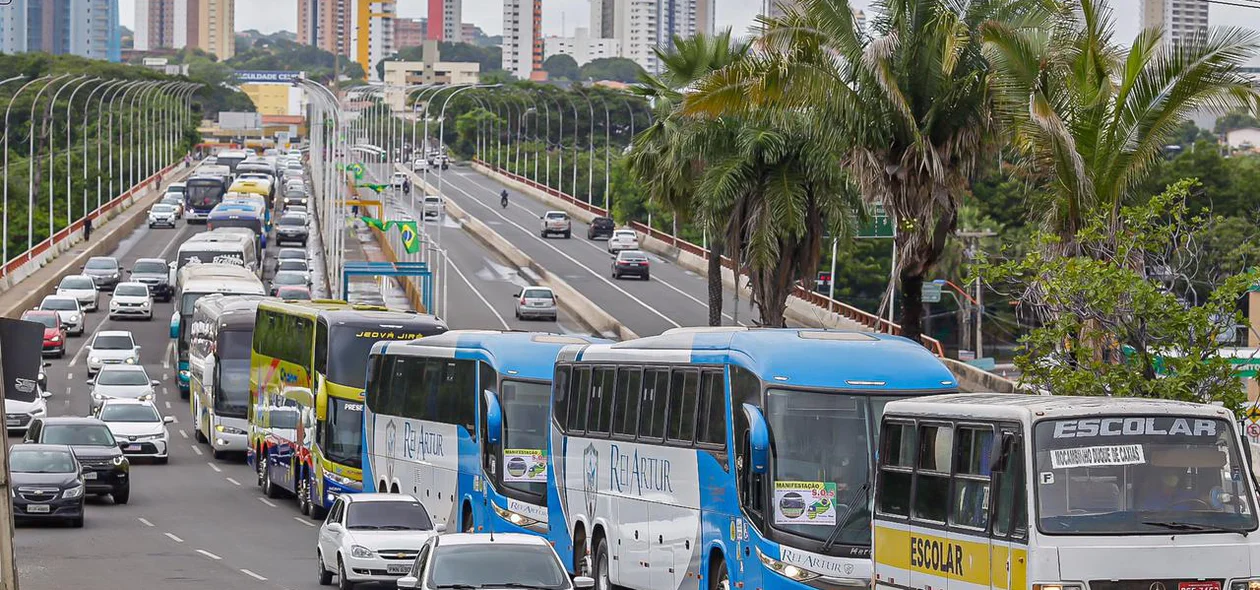 Carreata percorreu principais avenidas de Teresina