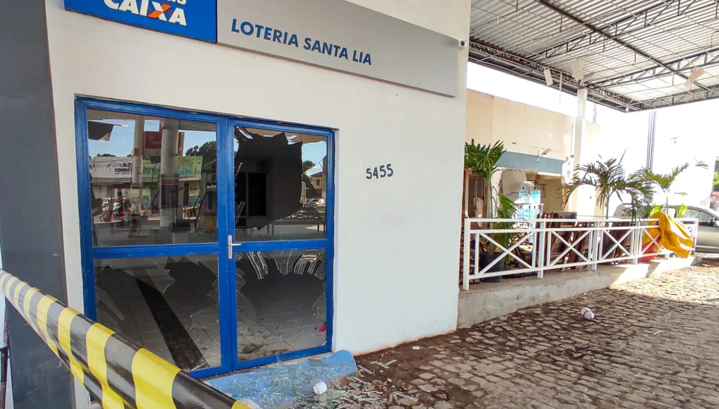 Casa Lotérica ao lado foi afetada pela explosão