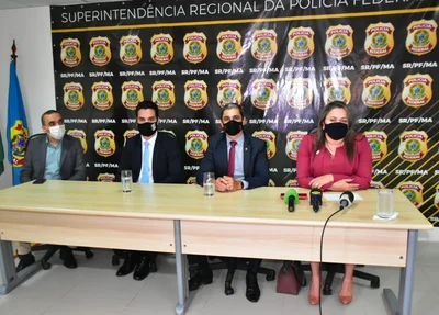Coletiva de imprensa da Polícia Federal sobre a Operação Estoque Zero