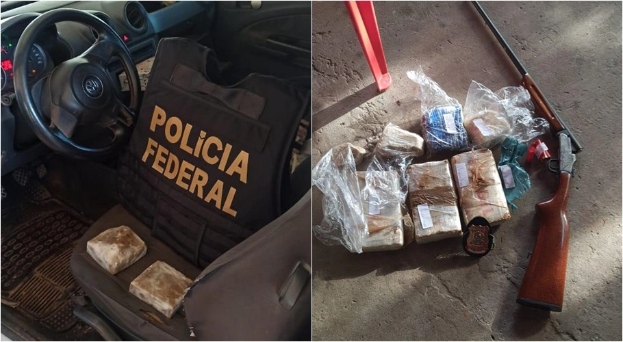 Drogas apreendidas na operação