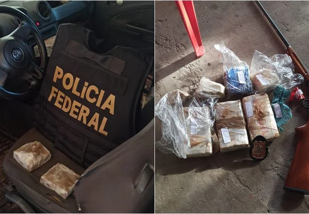 Drogas apreendidas na operação
