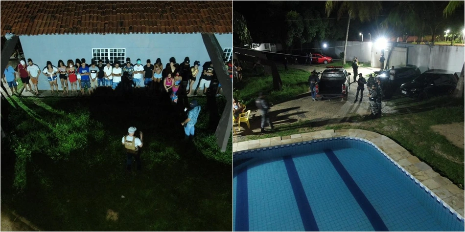 Festa clandestina é encerrada pela Polícia Militar