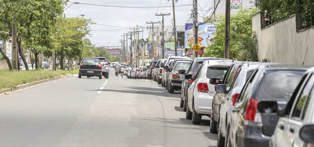 Fila de carros