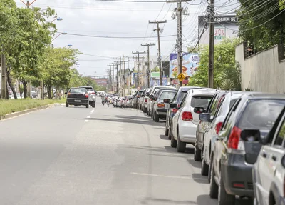 Fila de carros