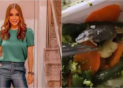 Influencer Shenia Magalhães encontra sapo em comida do Giraffas