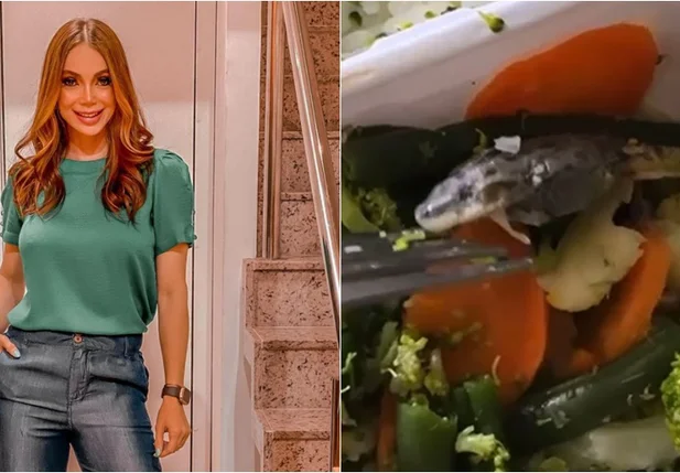 Influencer Shenia Magalhães encontra sapo em comida do Giraffas