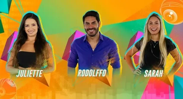 Juliette, Rodolffo e Sarah se enfrentam no nono paredão do BBB 21