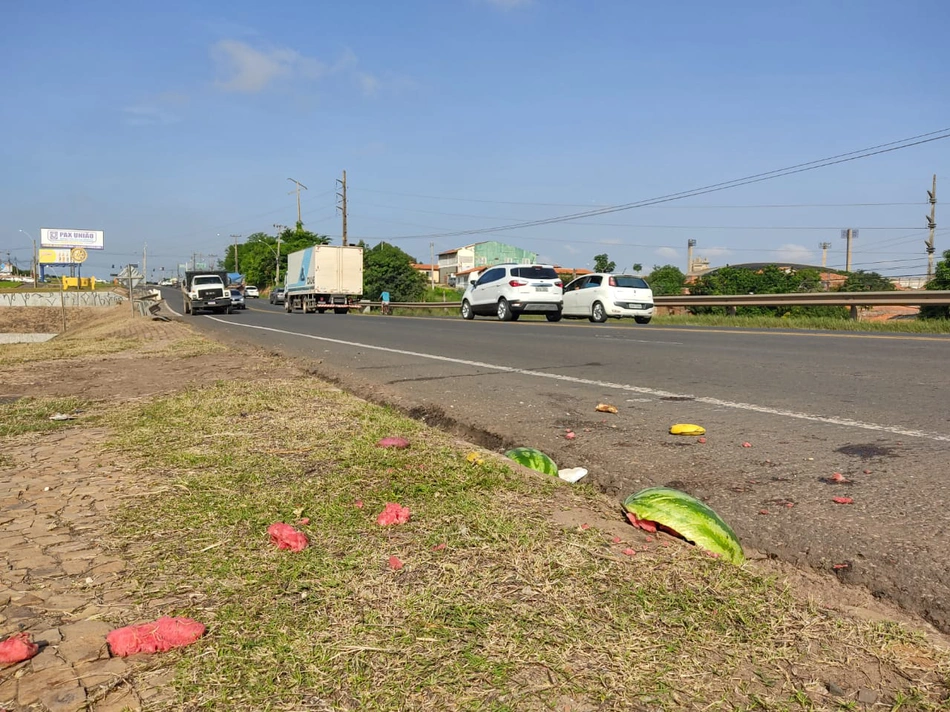 Local onde ocorreu o acidente na BR 343 em Teresina