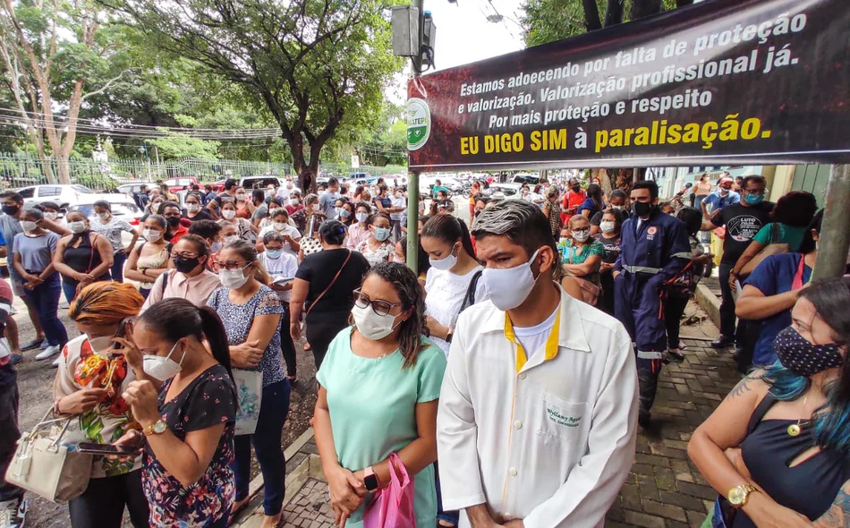 Manifestao aconteceu na manh desta tera-feira