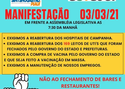 Manifestação da Abrasel ocorrerá nesta quarta-feira