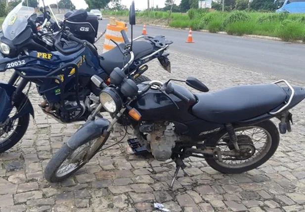 Motocicleta apreendida