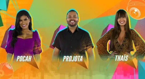 Pocah, Projota e Thaís formam o sétimo Paredão do BBB21