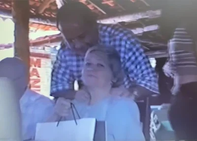 Sílvio Mendes e a mãe Isaura