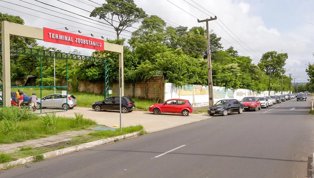 Terminal Zoobotânico virou ponto de vacinação contra covid-19