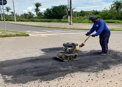 A operação iniciou na Avenida Gil Martins e se estende até o povoado Cantinho