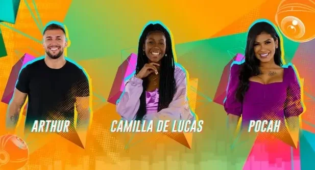 Arthur, Camilla e Pocah formam o 15º Paredão do BBB 21