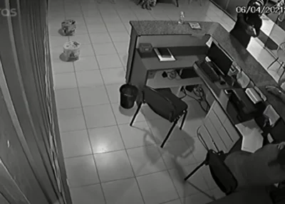 Câmeras flagram momento em que recepcionista é baleada em Floriano