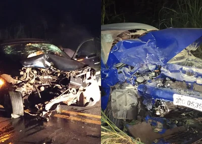 Carros envolvidos no acidente