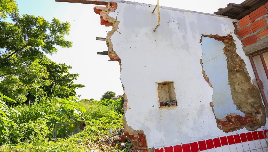 Casa destruída