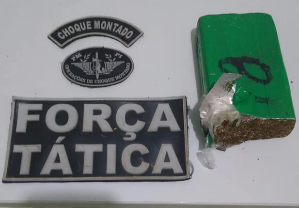 Droga apreendida em Valença do Piauí