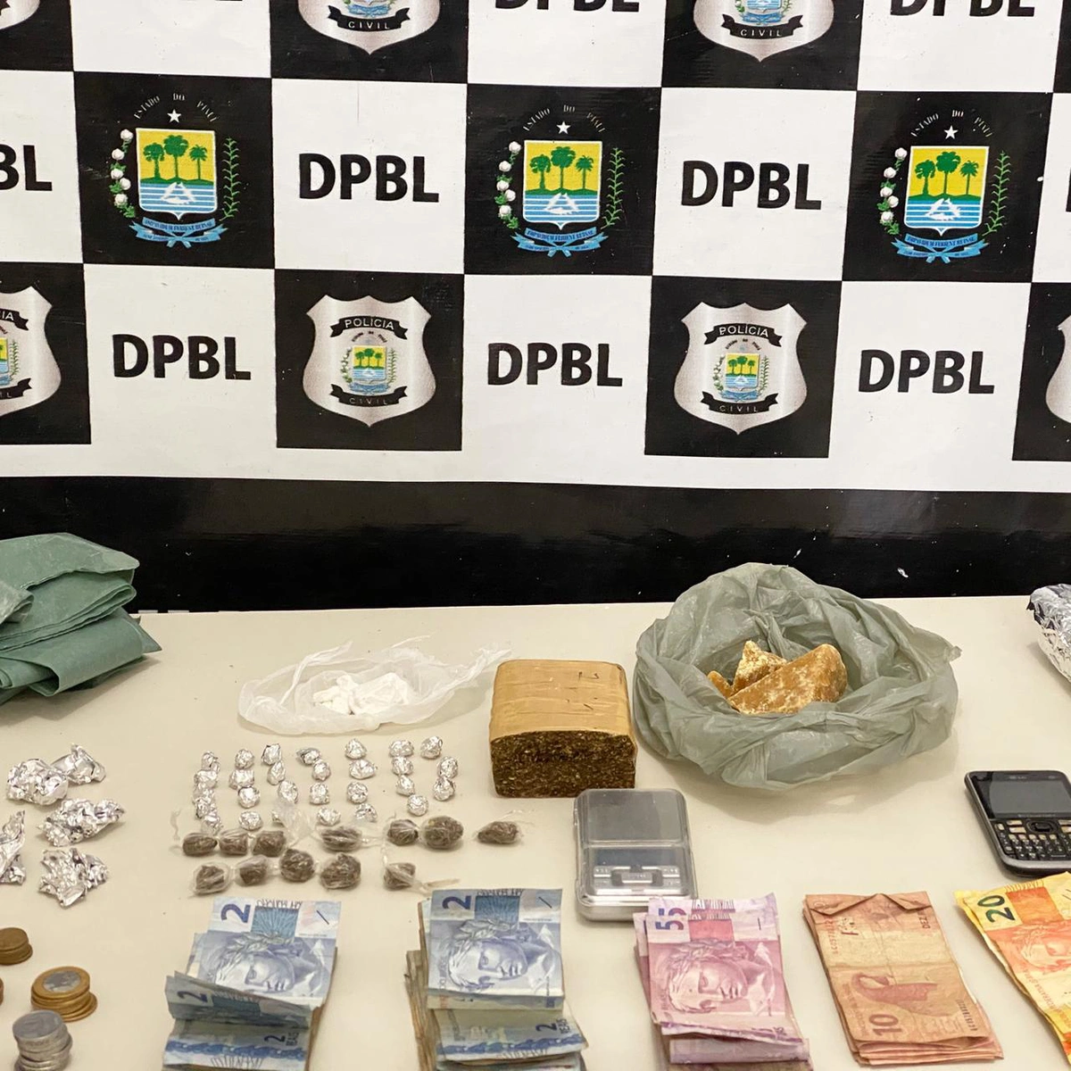 Droga apreendida pela Policia Civil de Buriti dos Lopes