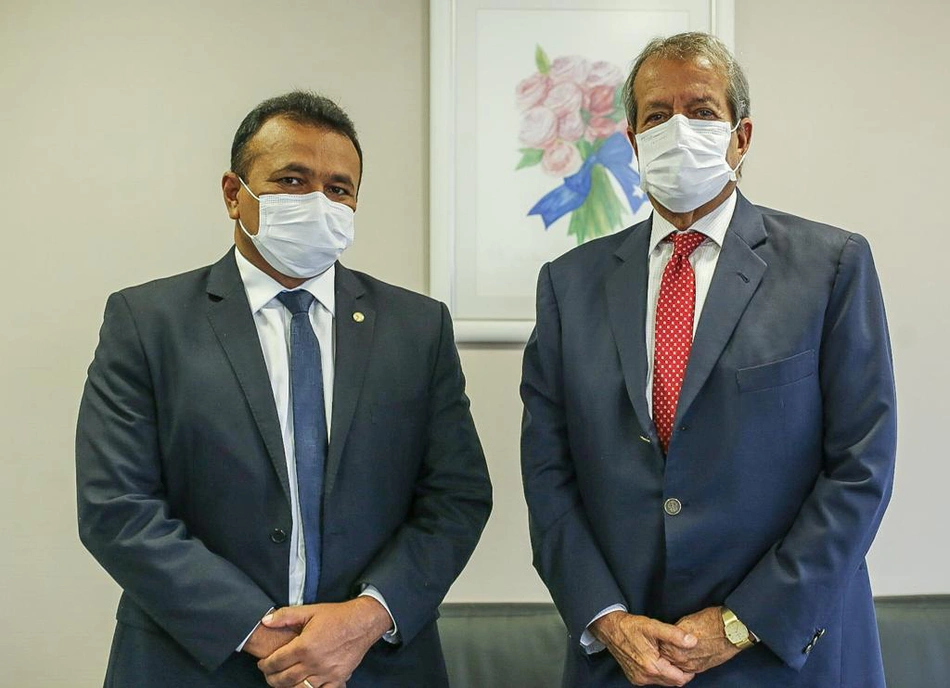 Fábio Abreu e presidente nacional do PL, Valdemar Costa Neto