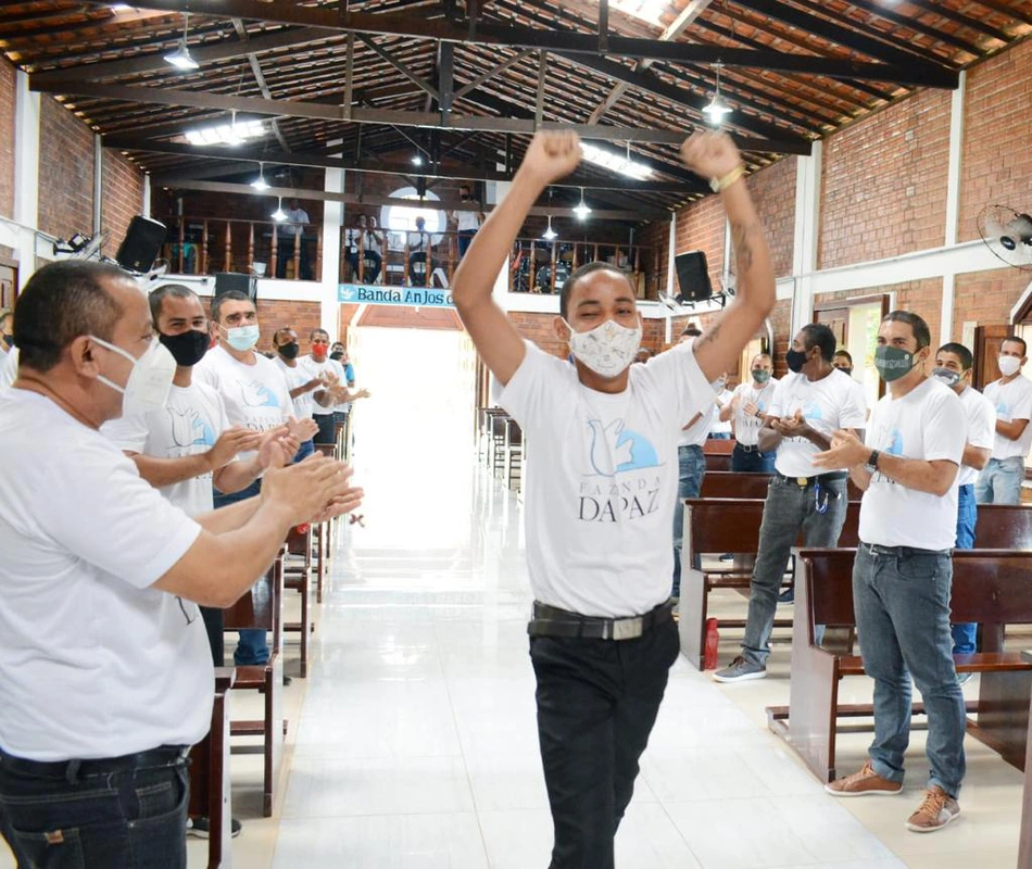 Homem acolhido na Fazenda da Paz
