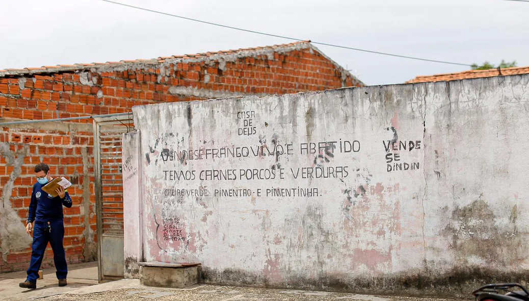 Local onde aconteceu o crime no Conjunto Deus Quer