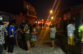 Local onde ocorreu o duplo homicídio