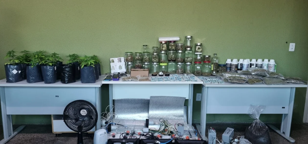 Material encontrado na residência do acusado