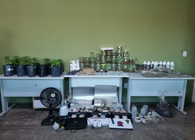 Material encontrado na residência do acusado