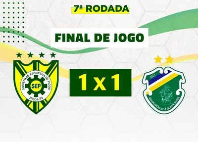 Picos empata com o Altos em 1 a 1