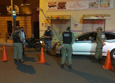 Polícia Militar durante a operação