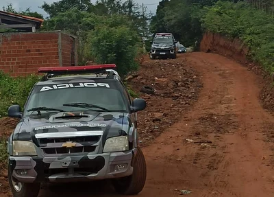 Polícia Militar durante a operação