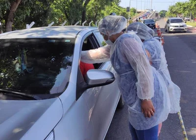 Prefeitura de Timon realiza barreira sanitária