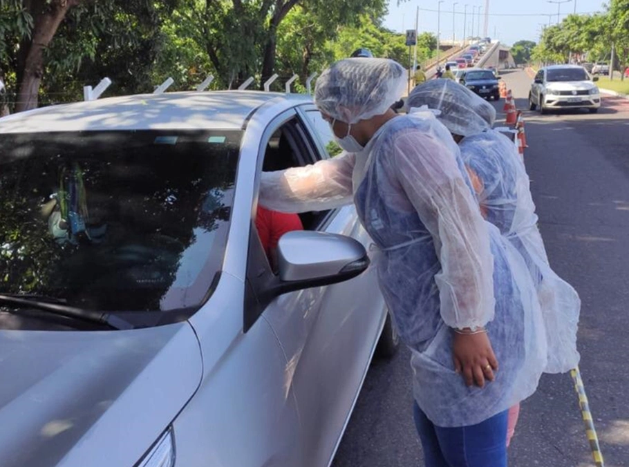 Prefeitura de Timon realiza barreira sanitária