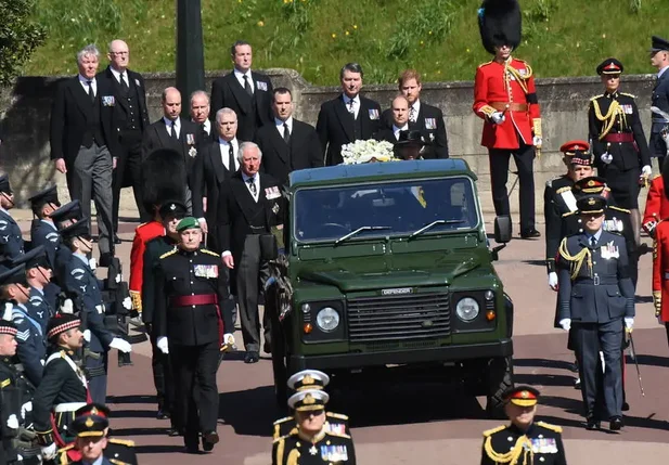 Princípe Charles, Princípe Harry e Príncipe William participam do funeral neste sábado do Príncipe Philip
