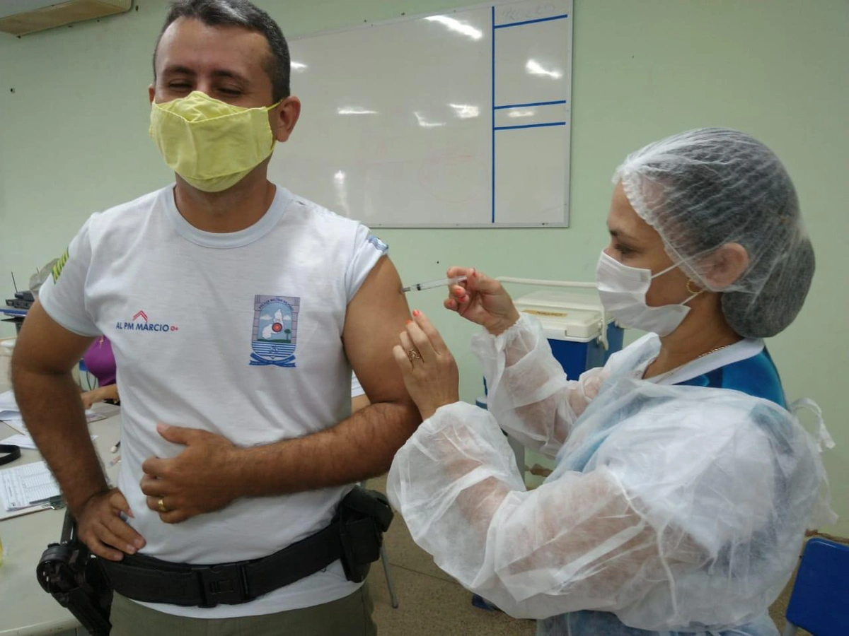 Profissionais da segurança são vacinados a partir de hoje no Piauí