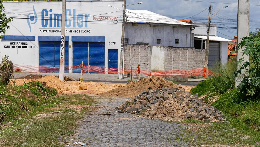 Rua 8 que da acesso a Avenida Noé Mendes