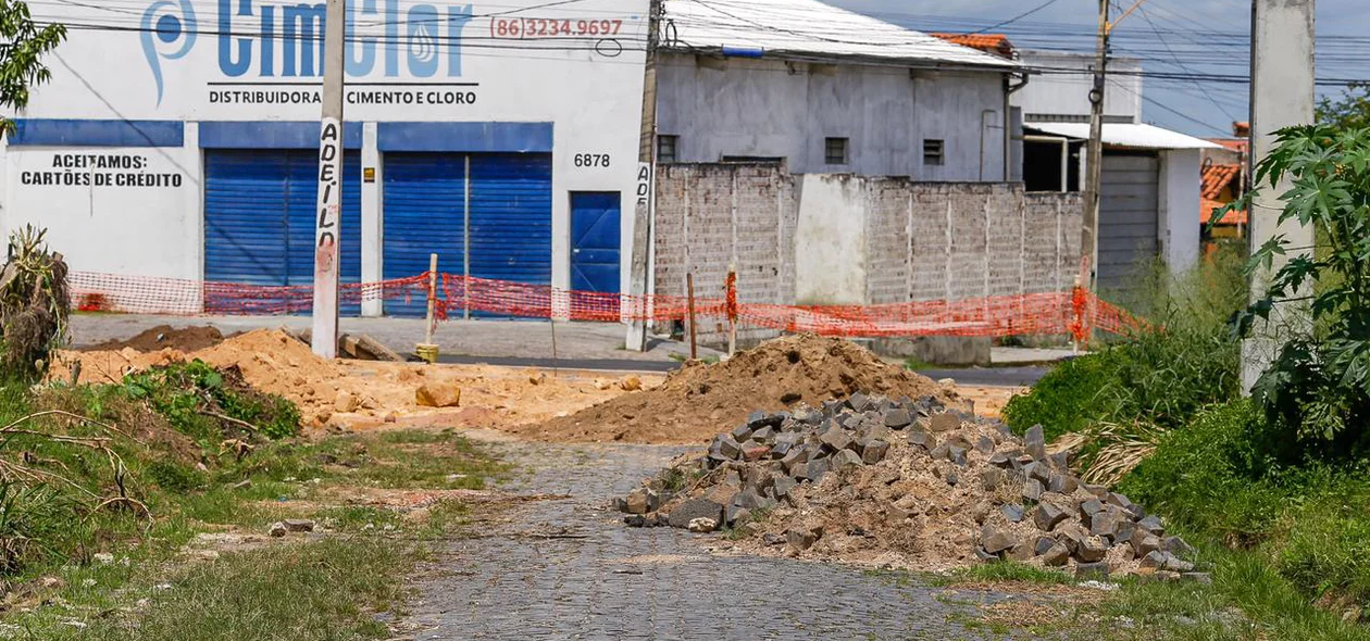 Rua 8 que da acesso a Avenida Noé Mendes