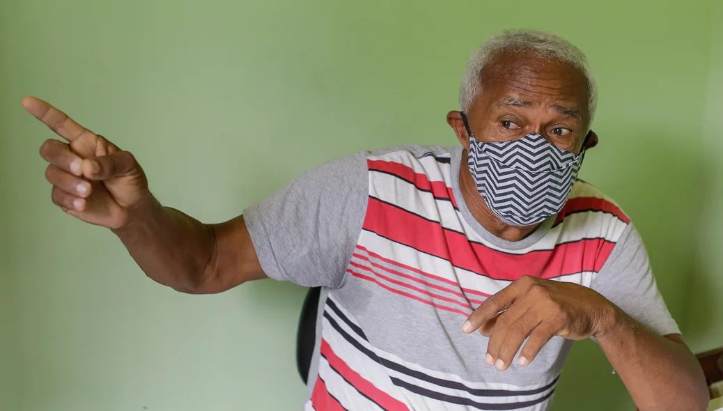 Seu Valdir, Presidente da Associação de Moradores