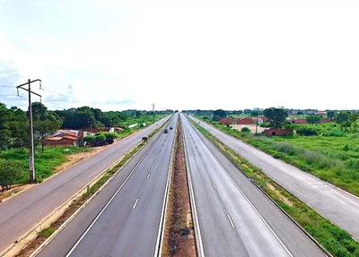Trecho da BR 226 pavimentado