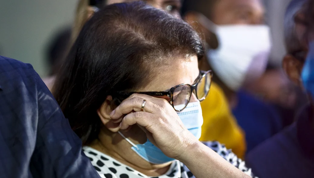 Vereadora Graça Amorim emocionada