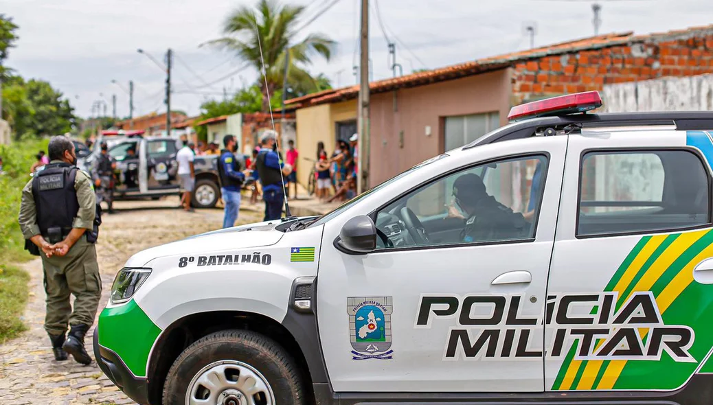 Viatura do 8º Batalhão da Polícia Militar do Piauí