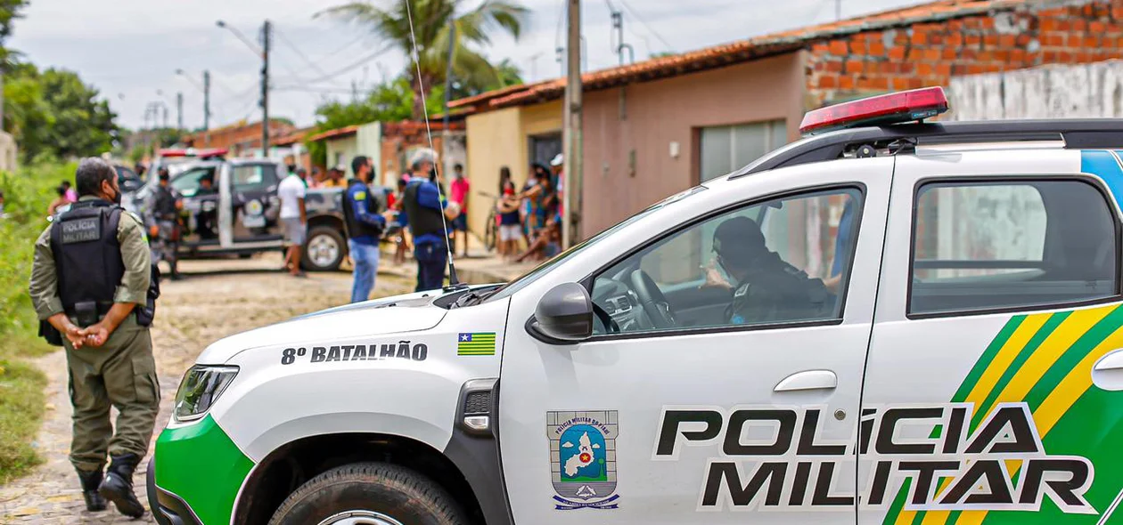 Viatura do 8º Batalhão da Polícia Militar do Piauí