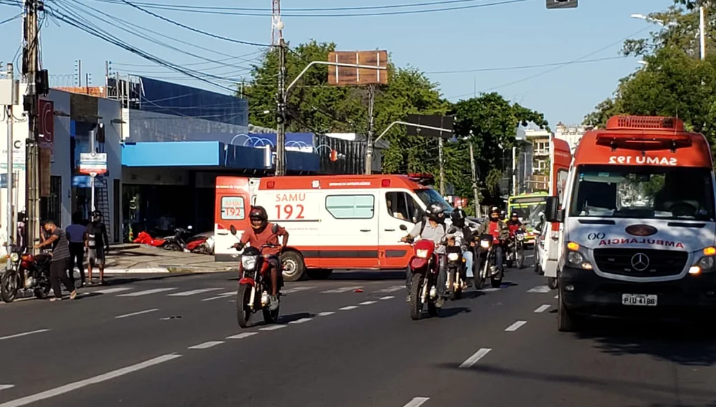 Acidente ocorreu no sentido centro-zona leste da Frei Serafim