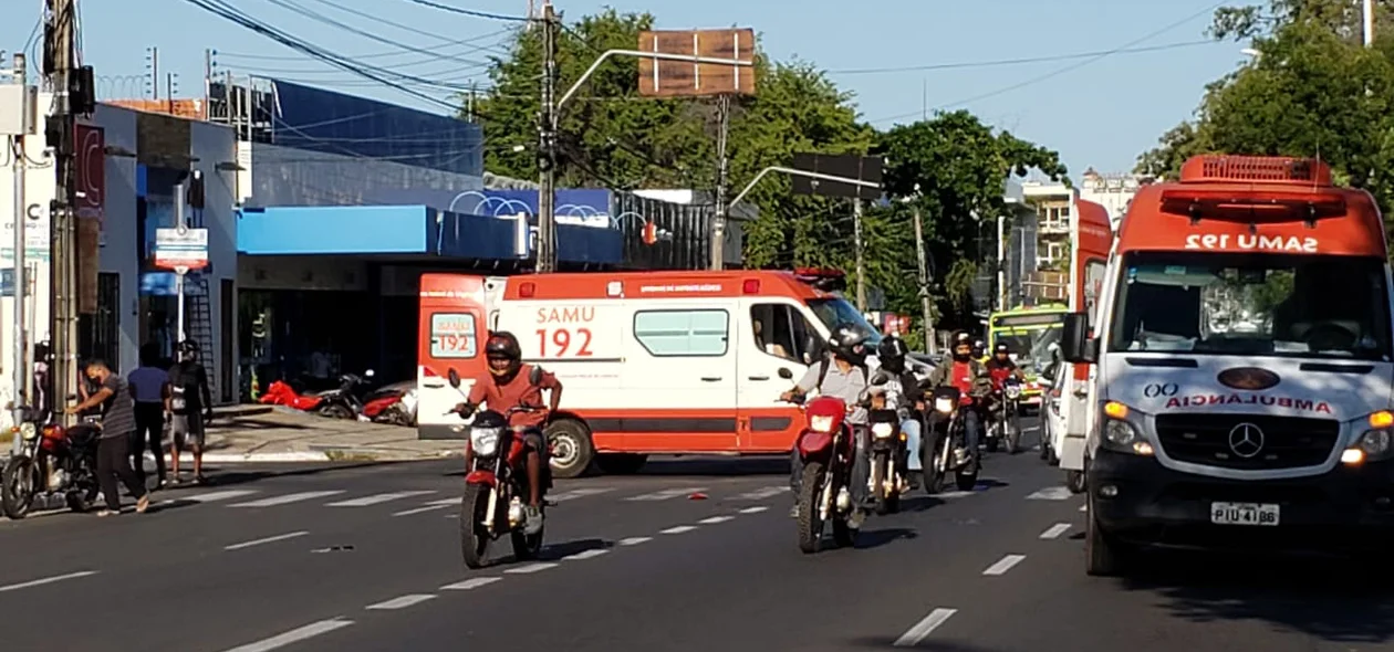Acidente ocorreu no sentido centro-zona leste da Frei Serafim