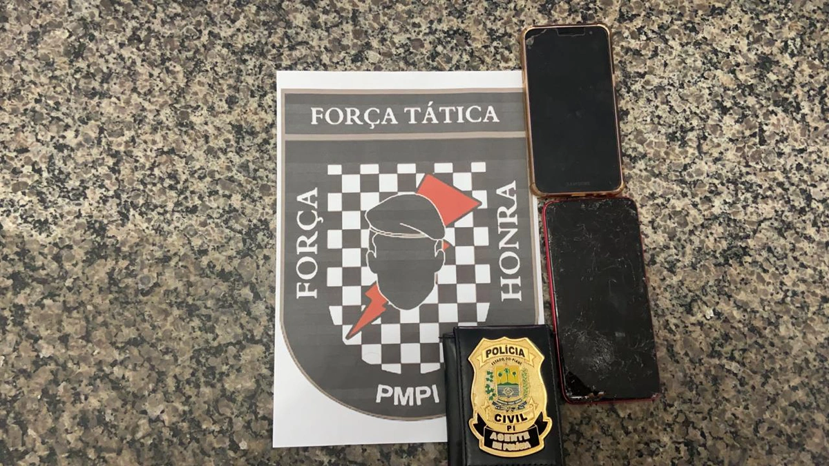 Aparelhos celulares apreendidos
